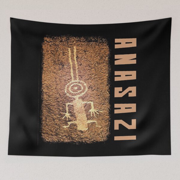 Item preview, Ancient Alien Petroglyphs Anasazi. A figure with the antennas? designed and sold by studiohfy.
