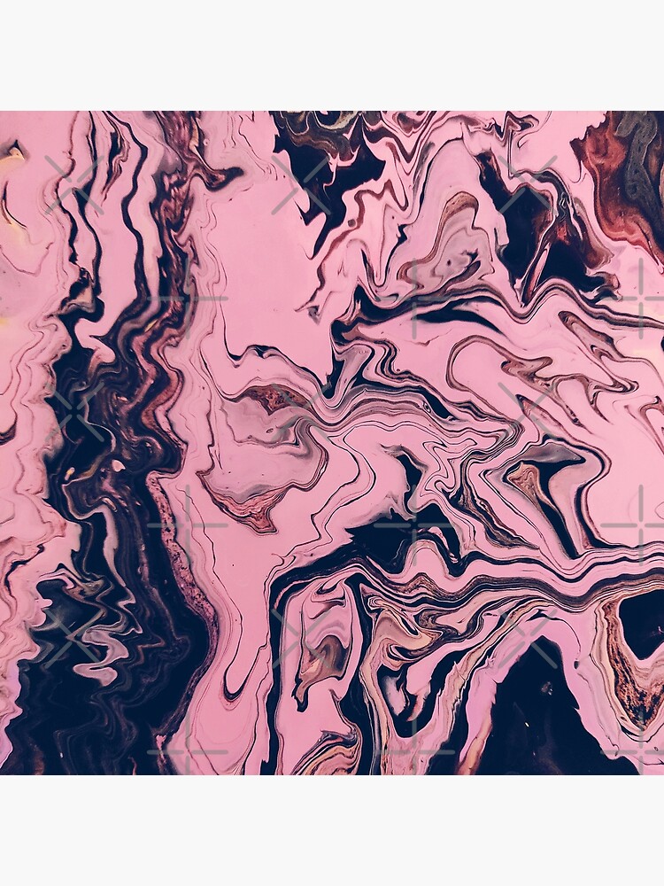 "Pink and Dark Color Abstract Painting" Poster for Sale by ChePatterns