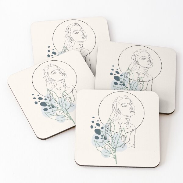 Item preview, Minimalistic floral boho lineart  designed and sold by CreativeStrand.