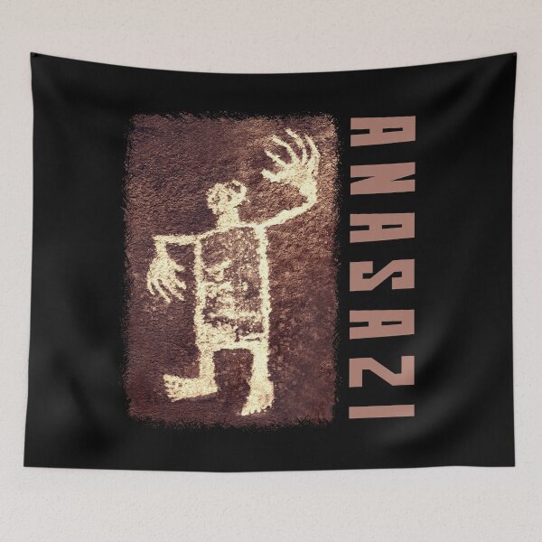 Item preview, Ancient Alien Petroglyphs Anasazi. A figure with large hands. designed and sold by studiohfy.