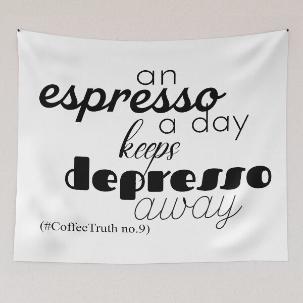 Item preview, More Espresso Less Depresso - An Espresso a Day Keeps Depresso Away Coffee Truth designed and sold by Kristina M.