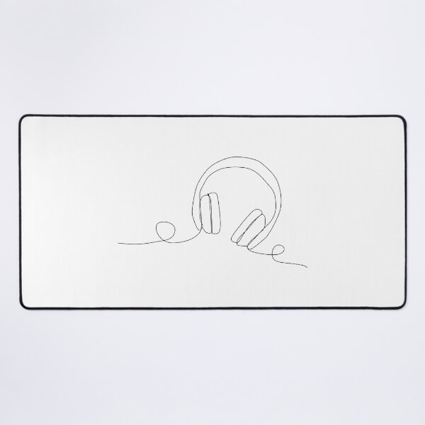 Item preview, continuous line art drawing headset designed and sold by mdpzart.