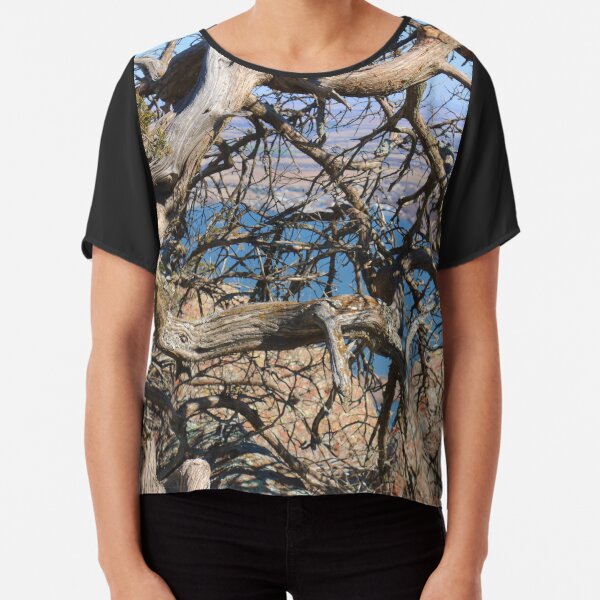 Twisted Trees Chiffon Top