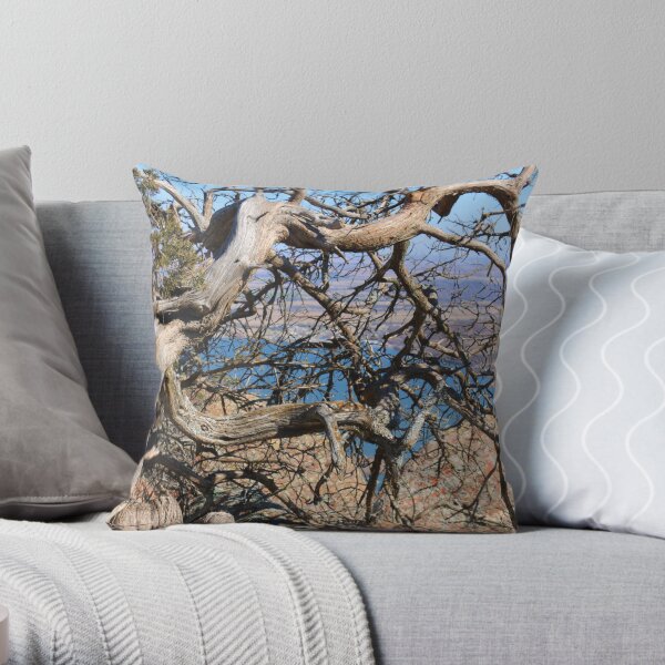 Twisted Trees Throw Pillow