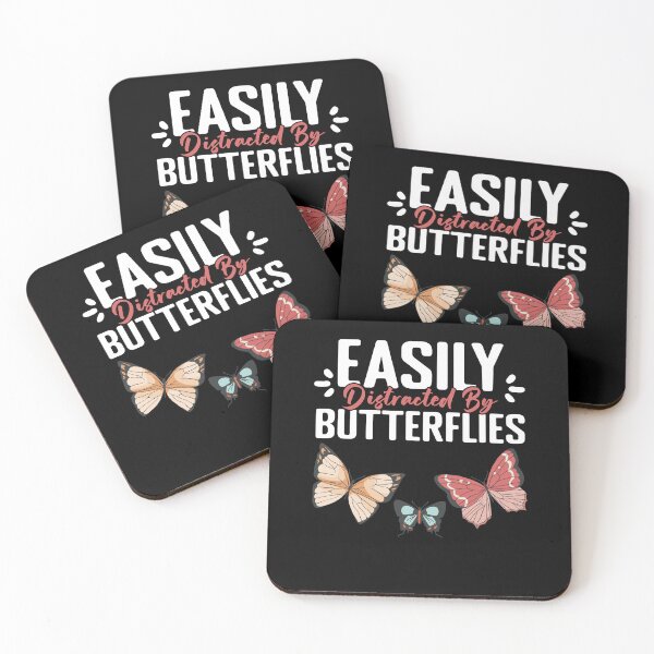 Item preview, Easily Distracted Funny Entomology Humor For Butterfly Lover designed and sold by Nessshirts.