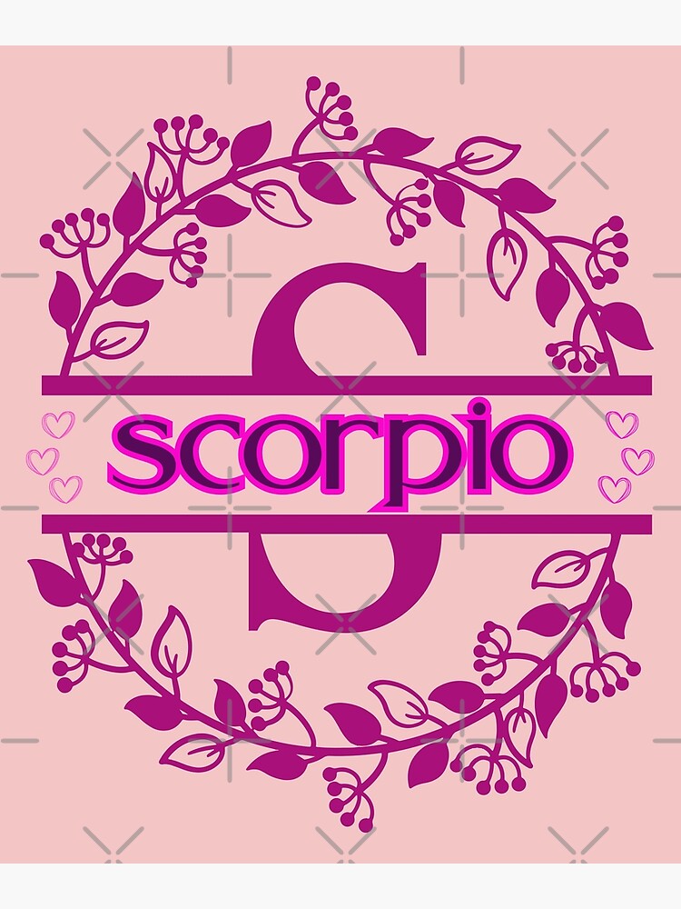 "Scorpio flower" Poster for Sale by MAPELPOD Redbubble