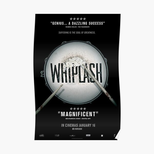 Whiplash film poster Poster