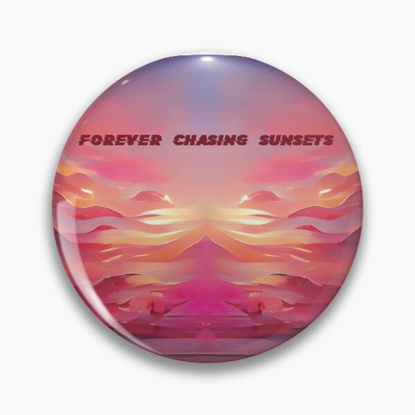 Item preview, Pink Blue Sunset Painting - Forever Chasing Sunsets designed and sold by Unaiza Khalid.