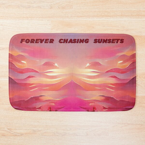 Item preview, Pink Blue Sunset Painting - Forever Chasing Sunsets designed and sold by Unaiza Khalid.