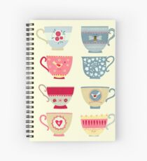 Tea Cups Spiral Notebook