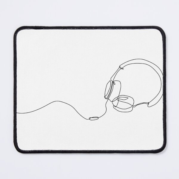 Item preview, continuous line art drawing headset designed and sold by mdpzart.