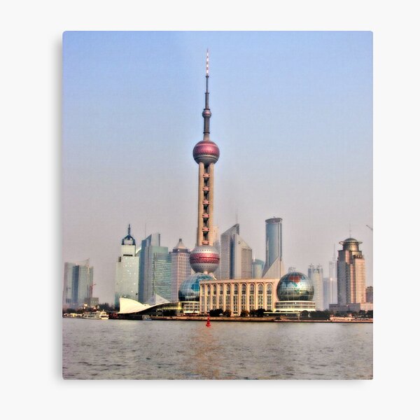 Shanghai View Metal Print