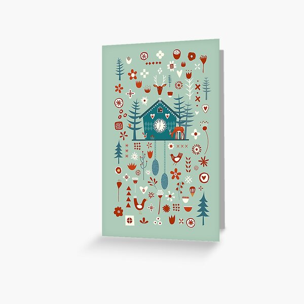 Cuckoo Clock Greeting Card