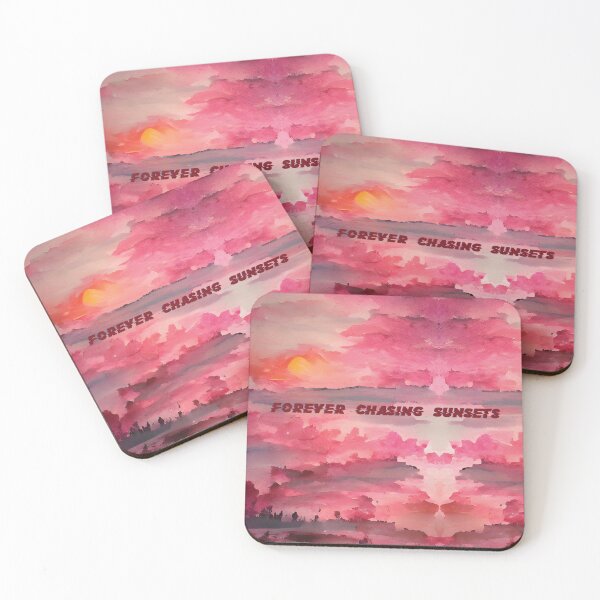 Item preview, Pink Blue Sunset Painting - Forever Chasing Sunsets2 designed and sold by Unaiza Khalid.