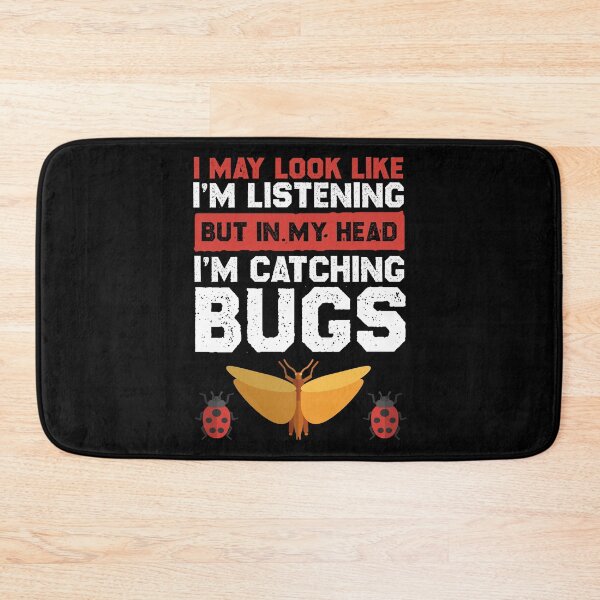 Item preview, I May Look Like I'm Listening Funny Entomologist Bug Catcher designed and sold by Nessshirts.