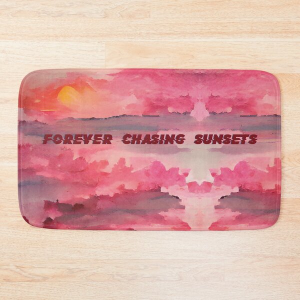 Item preview, Pink Blue Sunset Painting - Forever Chasing Sunsets2 designed and sold by Unaiza Khalid.