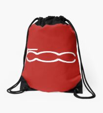 FIAT 500 (white) Drawstring Bag