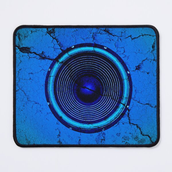 Item preview, Cracked blue music speaker designed and sold by steveball.