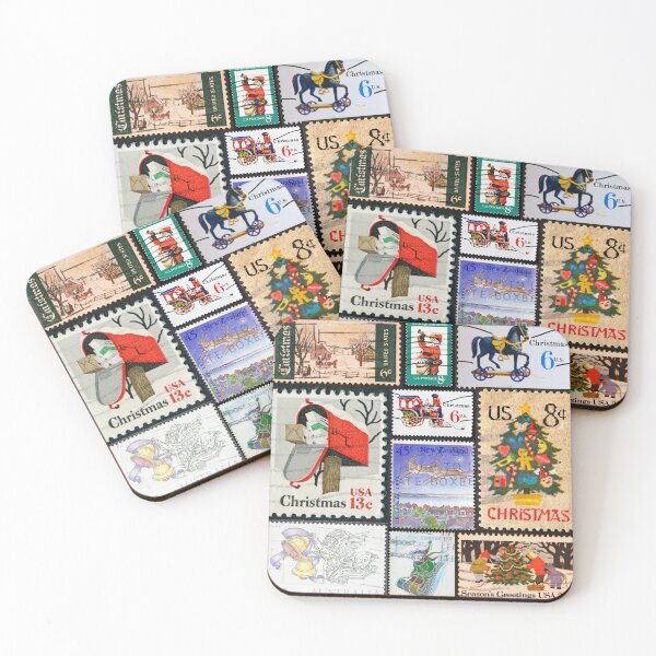 Item preview, Merry Christmas Stamps designed and sold by 2AGoodHome.