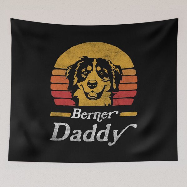 Item preview, Retro Vintage Bernese Mountain Dog Daddy designed and sold by More Cute Dogs.