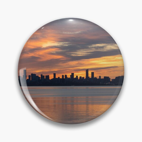 Item preview, Spectacular Sky - Toronto Distinctive Skyline Just Before Sunrise designed and sold by Georgia Mizuleva.