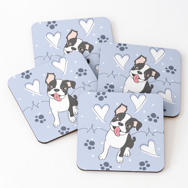 Item preview, LOVE Boston Terrier / Black 1 designed and sold by Lulupainting.