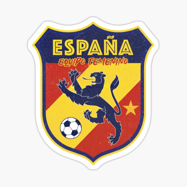 "Spain Womens Football Team Crest (2)" Sticker by Numero14 Redbubble