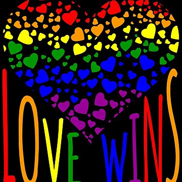 Artwork thumbnail, Love Wins, Marriage Equality T-Shirt design. by EthosWear