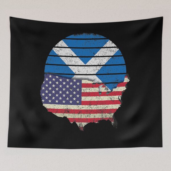 Item preview, Scottish American Flag Shirt American Grown Scottish Roots designed and sold by nedrae.