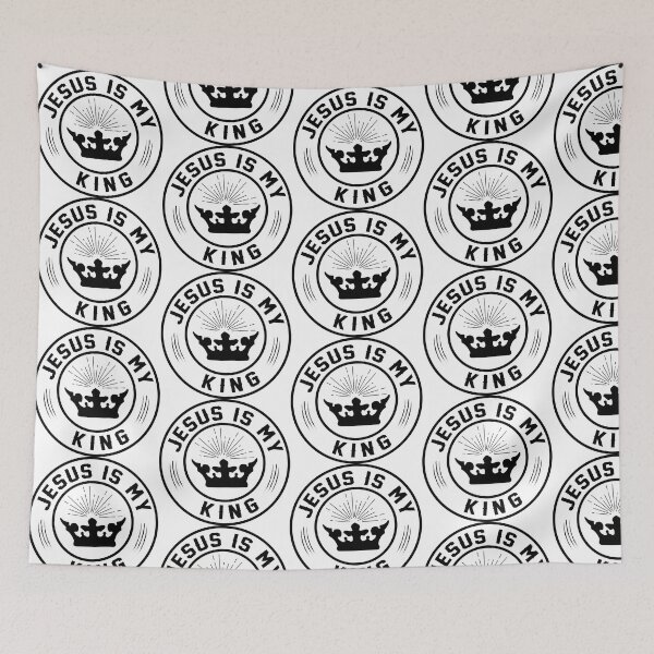Item preview, King T-shirt, Jesus is my king T-shirt is a christian T-shirt and sticer designed and sold by Billium Halder.