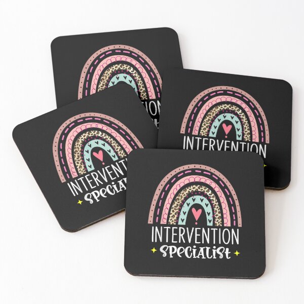 Item preview, Intervention Specialist Rainbow Leopard Teacher School Love  designed and sold by AdonisShop.