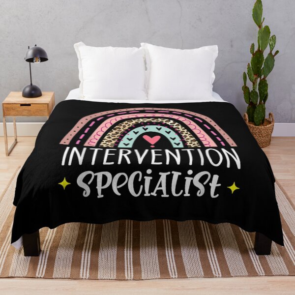 Item preview, Intervention Specialist Rainbow Leopard Teacher School Love  designed and sold by AdonisShop.
