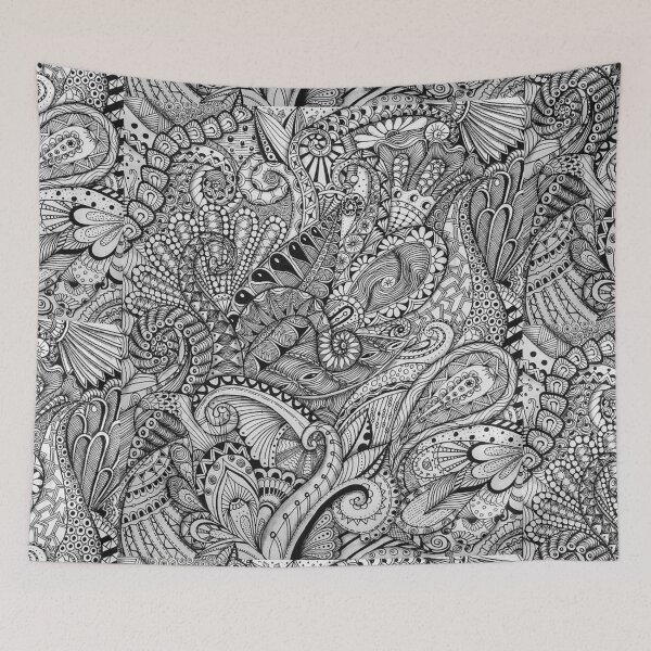 Item preview, jungle zentangle doodle designed and sold by Yanwun.