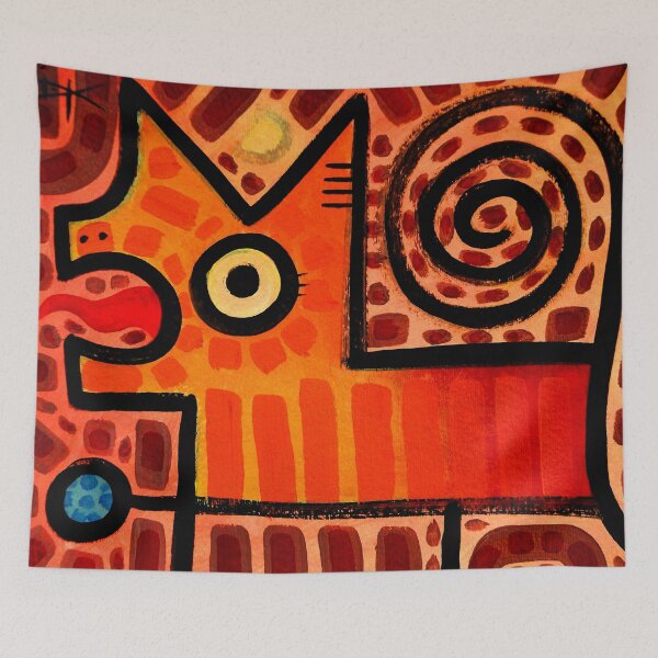 Item preview, Abstract Orange Cat designed and sold by ArtistDavidKing.