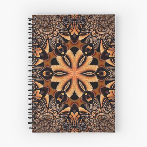 Item preview, GOLDEN coloured Leather-bound BOOK KALEIDOSCOPE DESIGN and PATTERN designed and sold by mister-john.