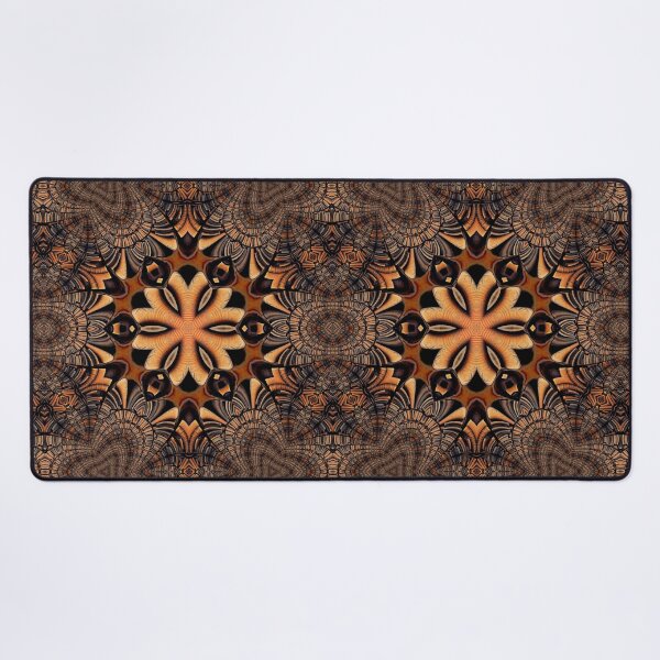 Item preview, GOLDEN coloured Leather-bound BOOK KALEIDOSCOPE DESIGN and PATTERN designed and sold by mister-john.
