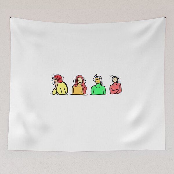 Item preview, Four women have their own facial expressions and thoughts designed and sold by crazyhome.