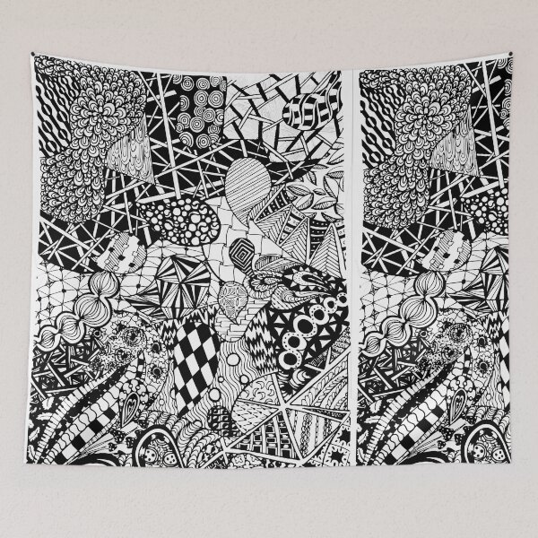 Item preview, hand drawing zentangle designed and sold by Yanwun.