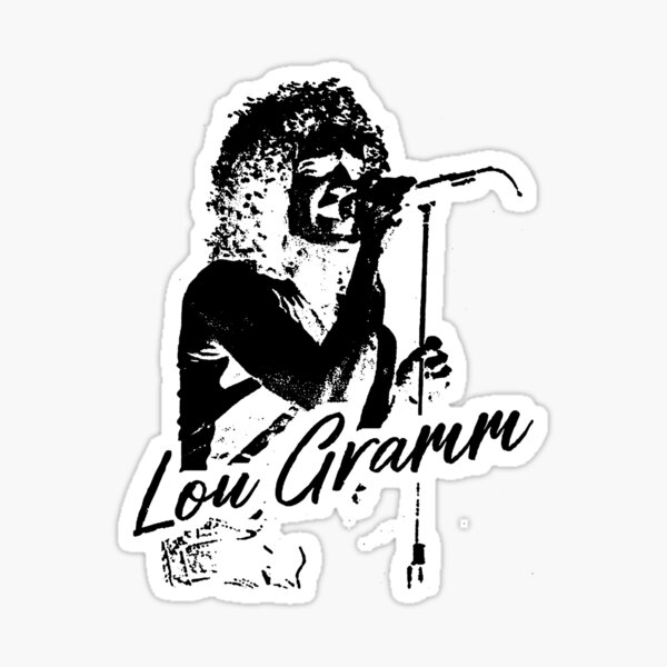 &ldquo;Lou Gramm Vintage&rdquo; Sticker for Sale by lucianosusan | Redbubble