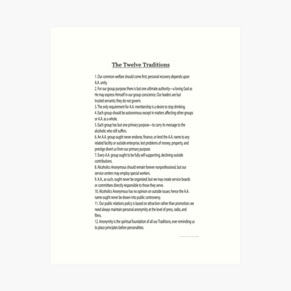 Item preview, The 12 Traditions (12 Steps Also Available) Link Below in Artists Notes designed and sold by Delights.