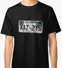Supernatural Impala Kansas Plate Classic T-Shirt