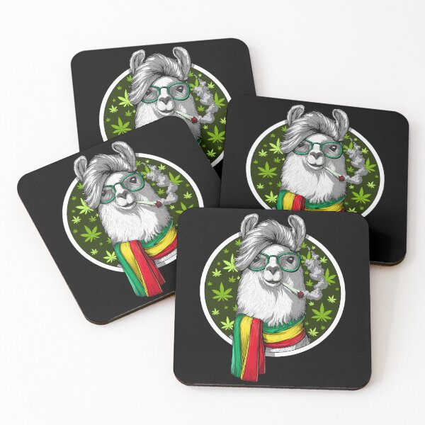 Item preview, Llama Stoner Smoking Weed designed and sold by underheaven.
