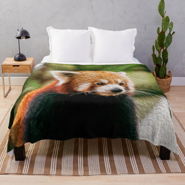 Item preview, Red Panda Portrait in Nature designed and sold by friendlyfauna.