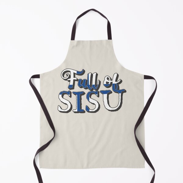 Item preview, Full Of Sisu, Blue And White, Finnish Word For Determination, Never Quitting And Going Beyond All Limitations designed and sold by TrulyEpoque.