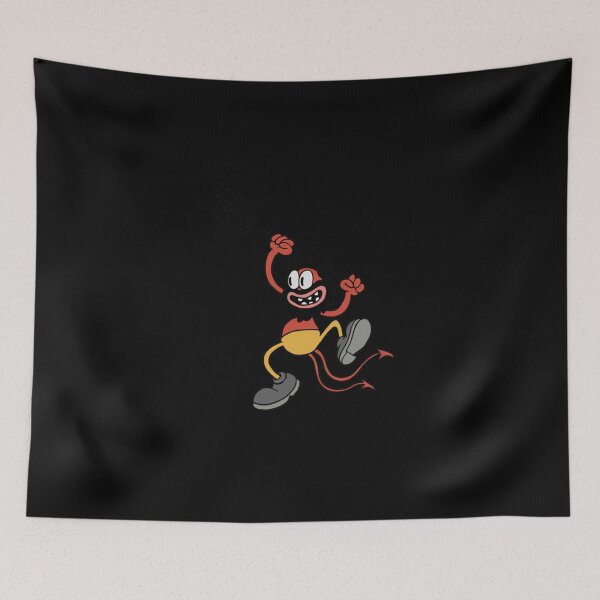 Item preview, Retro Devil With Pitchfork Cartoon Classic T-Shirt designed and sold by addeoovrteqt.