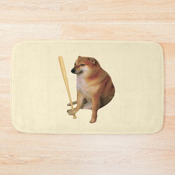 Item preview, Cheems Doge Bat designed and sold by DonatasSab.
