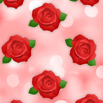 Artwork thumbnail, Romantic Roses Pattern by Wysoh