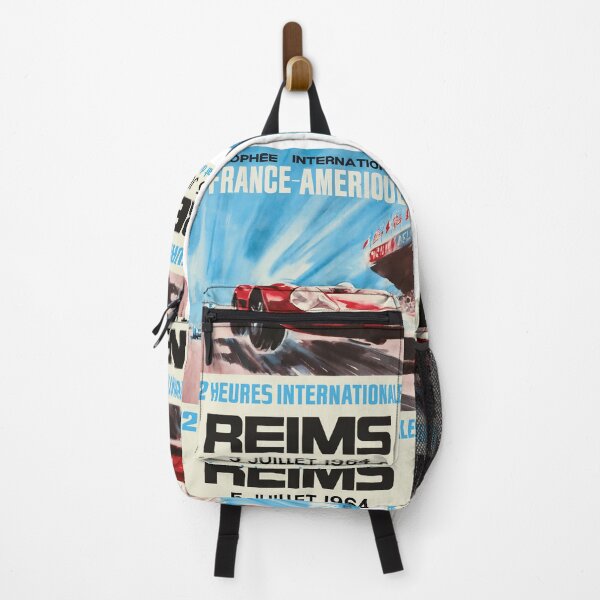 Item preview, REIMS Circuit de Geux 1964  France Amerique Classic Poster designed and sold by Speedbirddesign.