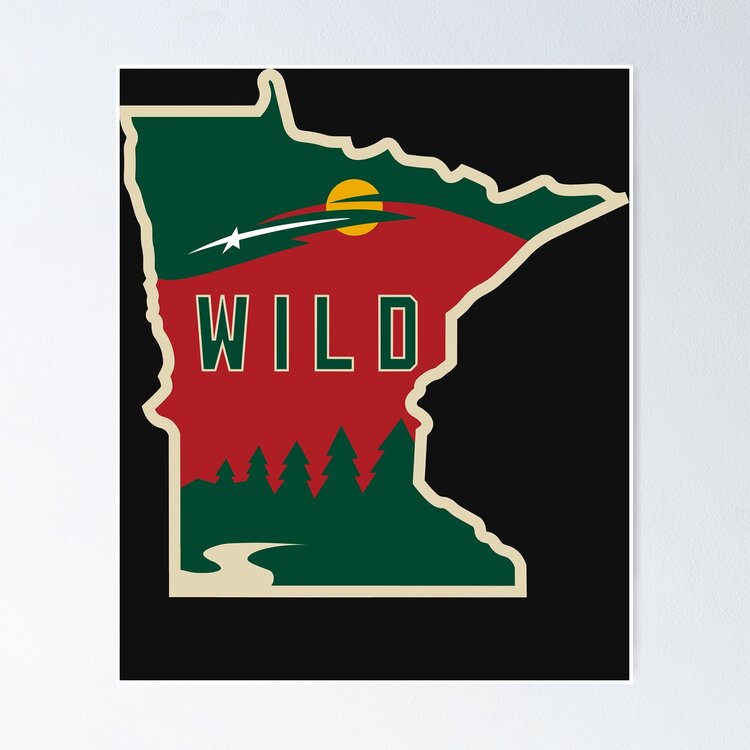 Mn wild outline Sticker
