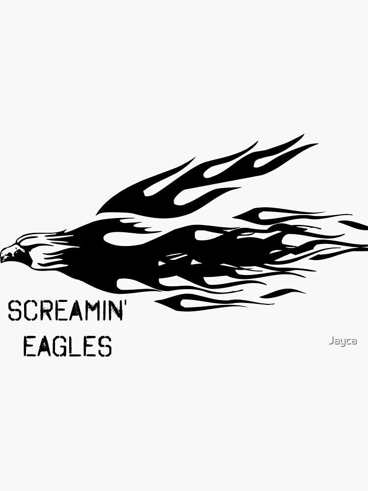 “Screamin’ Eagles” Sticker for Sale by Jayca | Redbubble